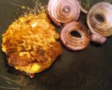 A picture of step 2 of Burger mix, spring onion, tomato and Cumin.