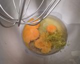 A picture of step 2 of Peach and Mascarpone Soft Cake.