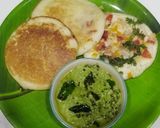 A picture of step 6 of Urad dal uttapam.