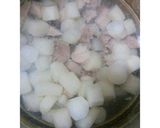 Foto langkah ke 2 dari resep ☡Non Halal☡ Sop Lobak Daging Babi kembang tahu Enak & Sehat.