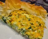 Quiche warzywne z ciastem filo krok przepisu 6 zdjęcie