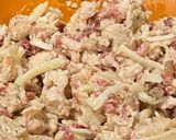 A picture of step 3 of Chicken Bacon Ranch Stuffed Shells with Parmesan Garlic Sauce.