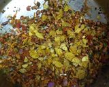 A picture of step 3 of Chips mint churumuri.