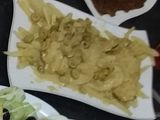 سكالوب بالجبن والزيتون شرائح