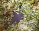 A picture of step 4 of Green prawn Pulao.