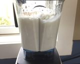 A picture of step 5 of Cardamon Lassi (yogurt drink) - very simple, refreshing.