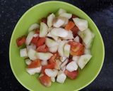 A picture of step 1 of Water Chestnut- salad.