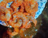 Foto del paso 18 de la receta Garbanzos y langostinos con reducción de las cabezas
