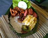 Nasi uduk takir daun pisang langkah memasak 4 foto