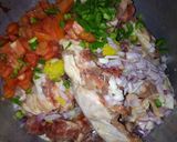 A picture of step 3 of Chicken(souppack)stew #seasonalingridientcontest #authormarathon.
