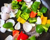 A picture of step 3 of Chilli Paneer.