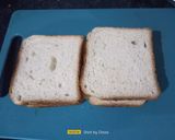 A picture of step 1 of Bread Upma.