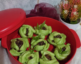 Foto langkah ke 9 dari resep Bakpao Pandan Mawar isi Kacang Tanah.