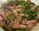 Foto langkah ke 3 dari resep Cumi asin terong cabe hijau.
