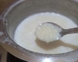 A picture of step 2 of Coconut kheer.