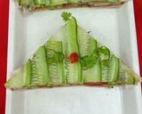 A picture of step 3 of Cucumber strip sandwich in 5 minutes.