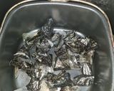 Gambar langkah 4 resipi Keropok Rice Paper seaweed.