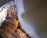 A picture of step 1 of Kache chicken ki biryani.