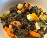 Foto del paso 5 de la receta Ensalada de Lentejas Caviar con Calabacín y Zanahoria !!!