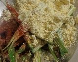 A picture of step 1 of Crispy bhindi.