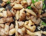 A picture of step 6 of Chicken dry chilli.
