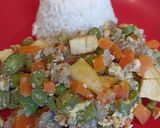 Foto del paso 11 de la receta: Fricasé de Carne con Vainitas, Arvejas, Zanahoria y Papas Fritas