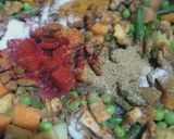 A picture of step 2 of Masala Walnut Pulao.