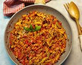 Sültpaprikás fusilli krémes balzsamecettel recept fázis 5 fotója