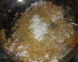 A picture of step 3 of Besan ke laddu.