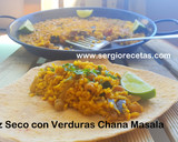 Foto del paso 8 de la receta: Arroz seco con verduras chana Masala (Receta Vegana)