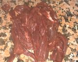 A picture of step 1 of Beijing beef.