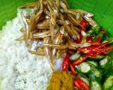 Foto langkah ke 2 dari resep Pepes Teri Kelapa.