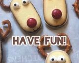 A picture of step 3 of Rudolf Cookies.