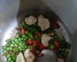 A picture of step 1 of Veg biryani.