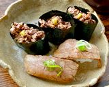 A picture of step 4 of Japanese Beef Sushi.