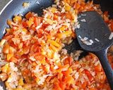 A picture of step 3 of Paneer cheese ghotala.