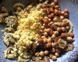 A picture of step 3 of Split moong dal karela.