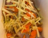 A picture of step 1 of Steamed Red Snapper.