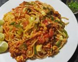 A picture of step 7 of Khosa style spaghetti.
