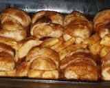 A picture of step 9 of Cinnamon bun apple bites.