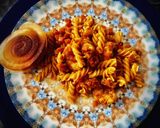 Foto del paso 15 de la receta: Espirales al curry con langostinos y un toque de mandarina y Pan mantou