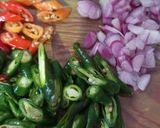 Foto langkah ke 1 dari resep Tumis Teri Tahu Tempe Lombok ijo.