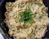 Sajtos-cukkinis spagetti🧀🌶️ 🥒 recept fázis 4 fotója