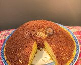 Foto langkah ke 10 dari resep Chiffon Cake Pandan with Chocolate.