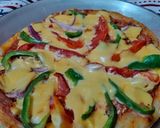 A picture of step 5 of Vegetables Pizza.