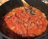Une image de l'étape 5 de One pot pasta au caribou,tomates et oignon.