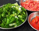 A picture of step 1 of Green onion carrot vegetable.