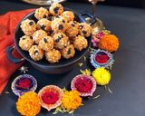 A picture of step 4 of Boondi Ladoo.