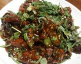 A picture of step 8 of Chinese soyabean Manchurian.