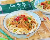 蒜蓉滑菇乾拌麵的食譜步驟13照片